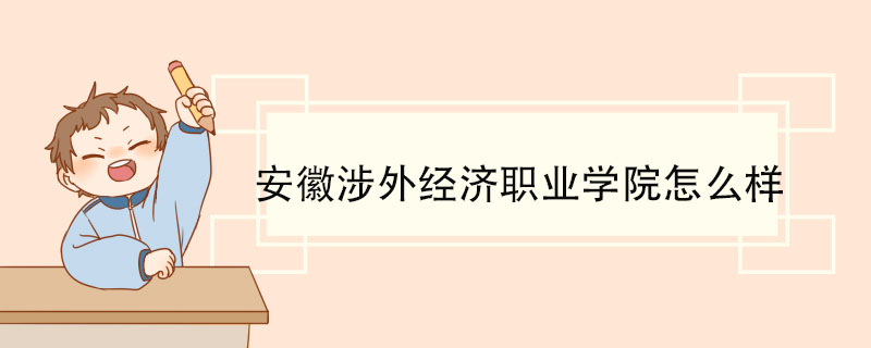 安徽涉外经济职业学院怎么样 专业设置