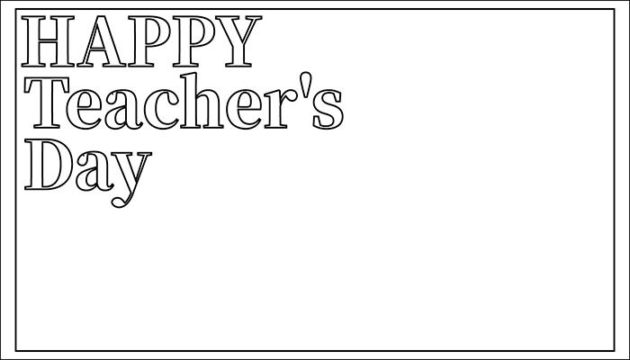 HAPPY Teacher's  Day手抄报漂亮简单