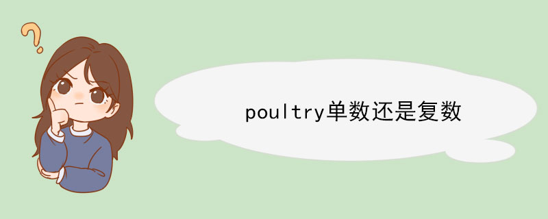 poultry单数还是复数