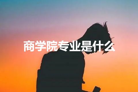 商学院专业是什么